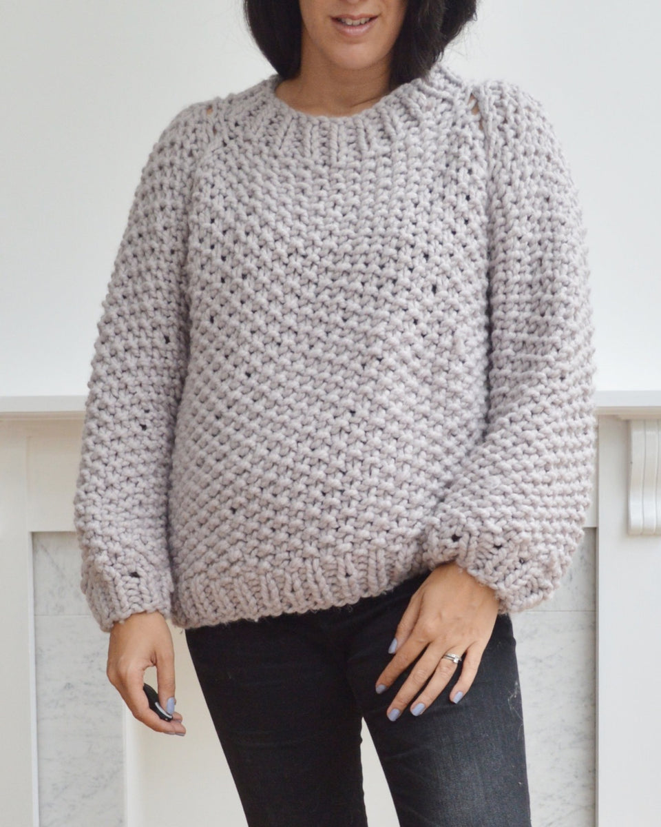 Seed Bubble Sweater - Downloadable Chunky Knitting Pattern – KNIT