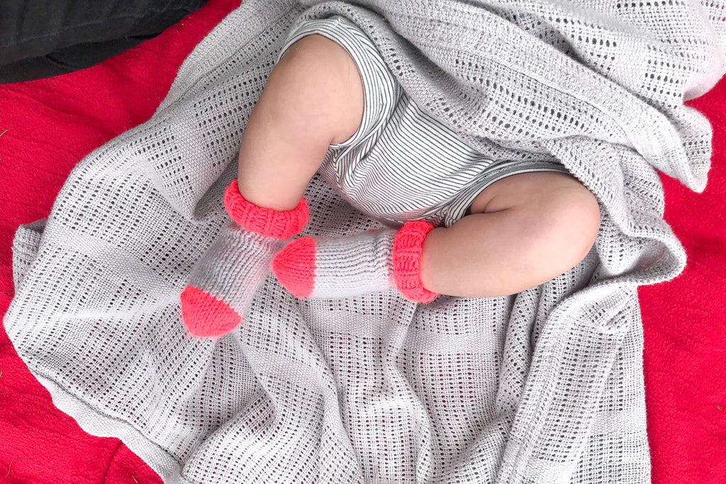 Neon Newborn Socks